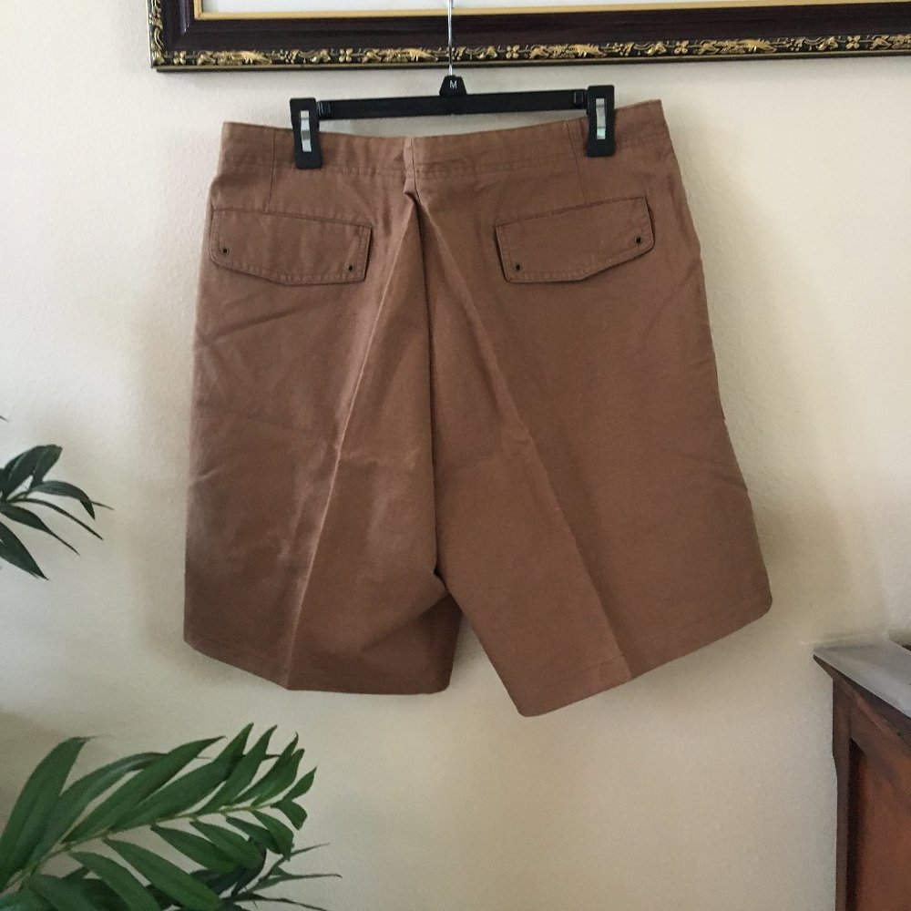 Nwot Structure Brown Drawstring Flat Front Shorts - image 2